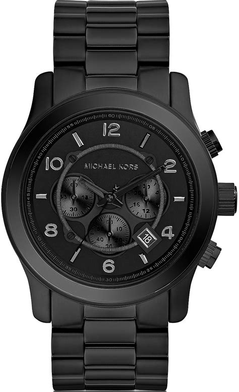 matte black mens watch michael kors